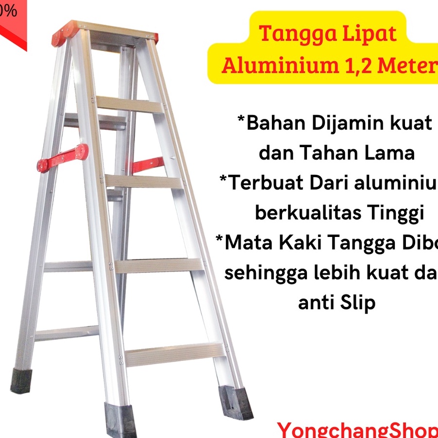 Dijamin Ori Tangga Lipat Aluminium 12meter 12 meter 12meter 12cm Tangga Aluminium Terkuat Terkokoh T