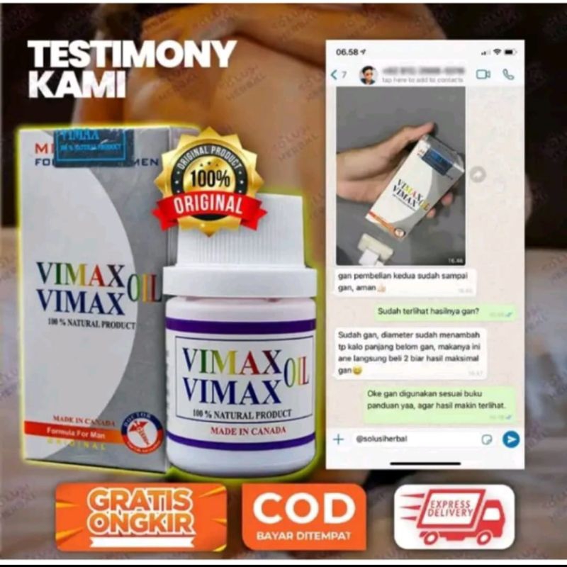 bisa cod vimax oil pembesar p e n i s ampuh dijamin 100% Asli