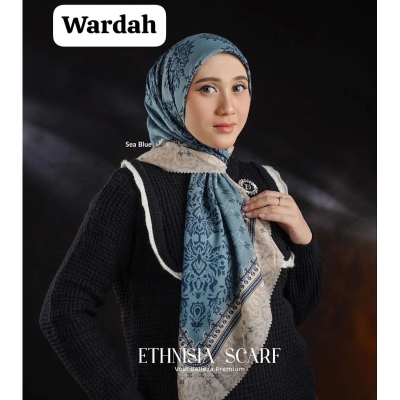 NUANSA WARDAH hijab segiempat denay voal motif semarang
