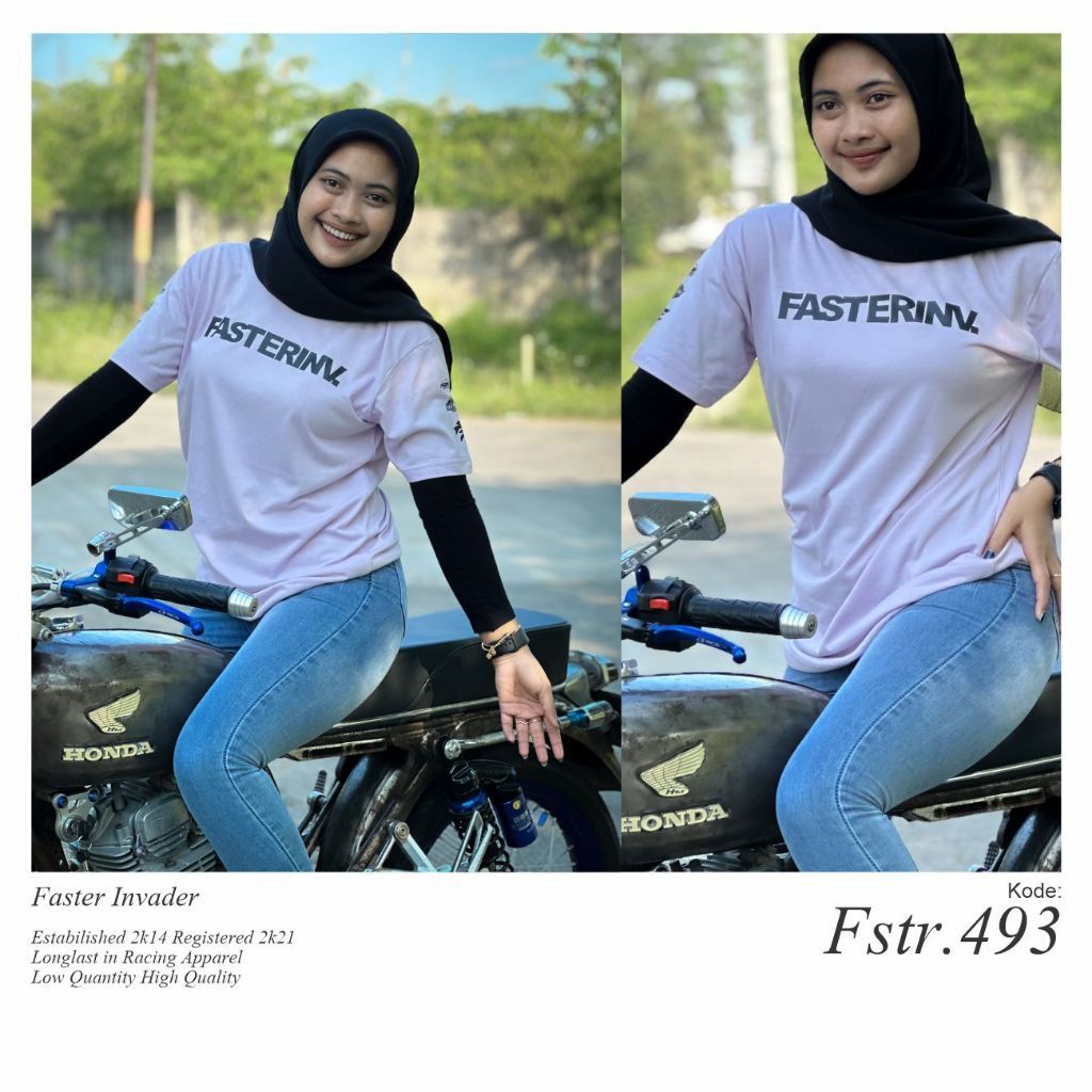 Kaos Racing Faster Invader Pria Distro Terbaru