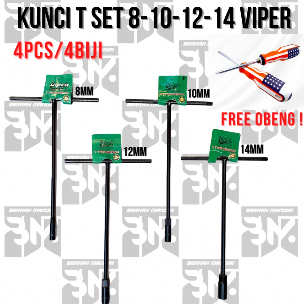 Kepoin aja KUNCI T SET VIPER 4PCS UK811214