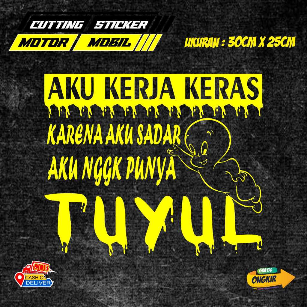 STIKER KATA KATA UNTUK MOBIL TRUCK/PICKUP/L300 STIKER MOBIL KEREN
