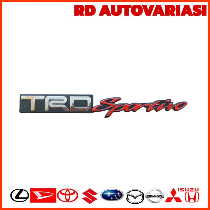 Emblem Bagasi Tulisan TRD Sportivo Original/Logo Tulisan Trd Sportivo Original
