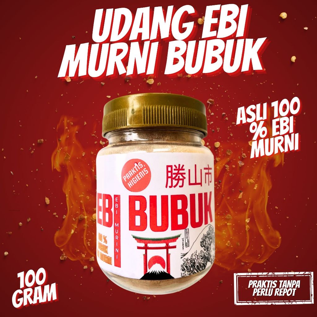 

Ebi Udang Bubuk Ukuran 100 Gram Praktis Higienis