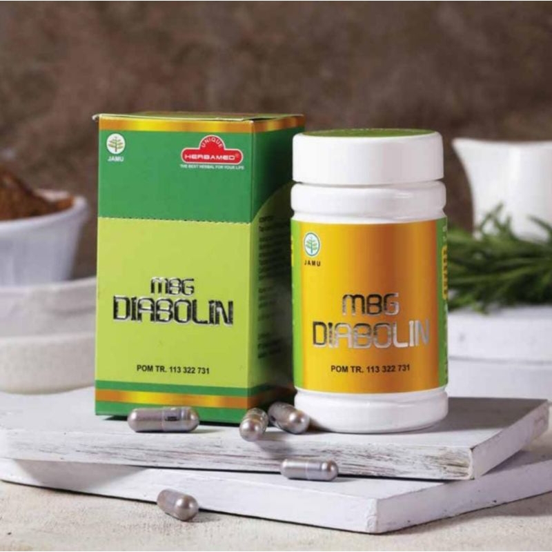 Obat pankreas - Herbamed Diabolin Obat Herbal Pankreas Diabetes Isi 50 Kapsul