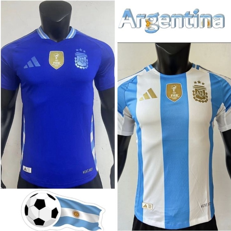 Kirim Langsung JERSEY BOLA ARGENTINA HOME AWAY PI HEATDRY HQ IMPORT