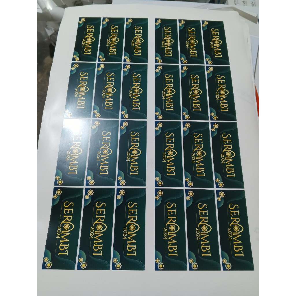 

Sticker PVC A3 untuk outdoor Anti Air