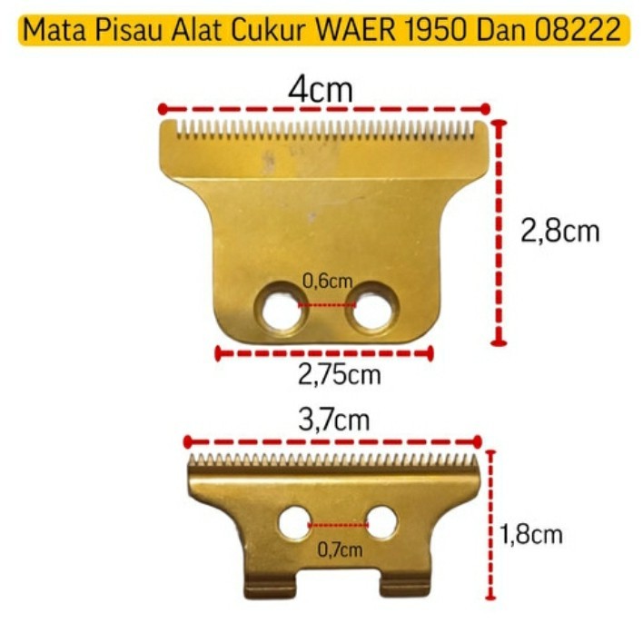 Mata Pisau Mesin Cukur Waer 1950 Kemei 1978 08222 / Mata Pisau Alat Cukur