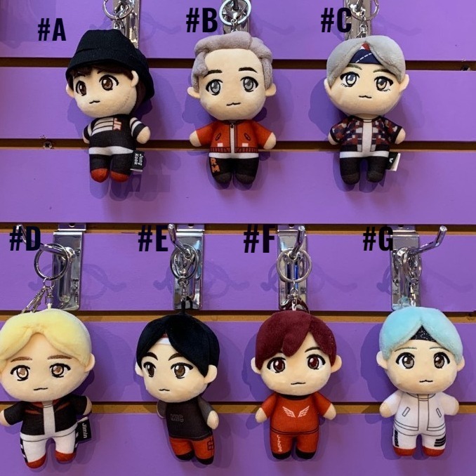 Boneka BTS Mic Drop Plush Keychain TinyTAN