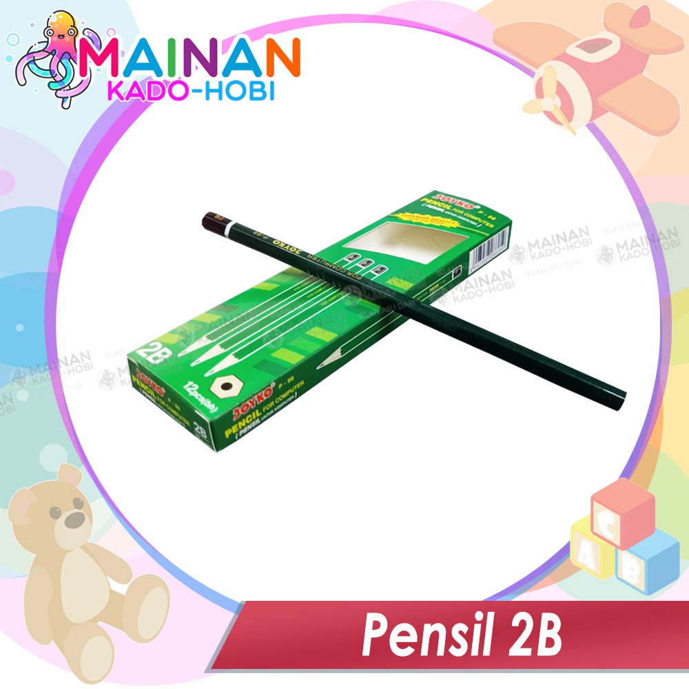 

STATIONERY ALAT TULIS SEKOLAH PENSIL PENCIL 2B JOYKOO FOR COMPUTER
