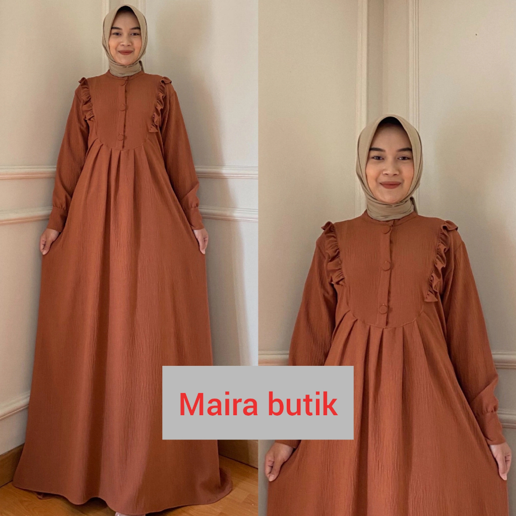 Asahi Dress Gamis Muslim Jumbo LD 140 5L XXXL M Maxy