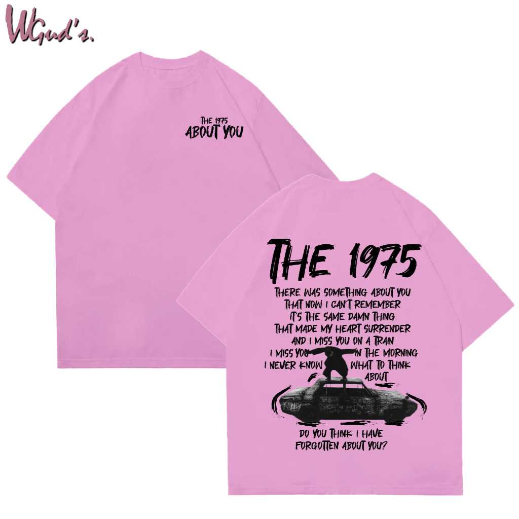 WGUD'S Cotton Combed 30S T-shirt ABOUT YOU [sablon DTF] Unisex Pria & Wanita *PREMIUM QUALITY*-BABY PINK