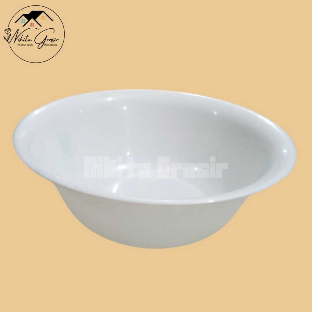 (NKS 007) Mangkok Putih Jago Plastik / Mangkuk Jago Plastik / Mangkuk Putih