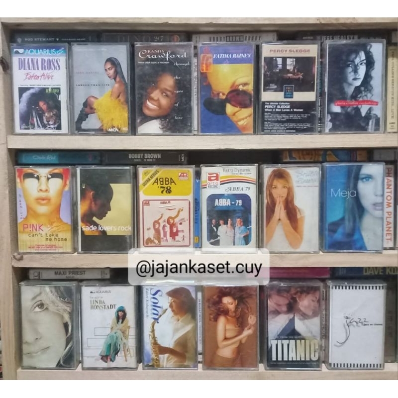 KASET PITA ORIGINAL TITANIC ABBA BRITNEY MARIAH CAREY PINK BARANG JADUL BARANG UNIK BARANG ANTIK