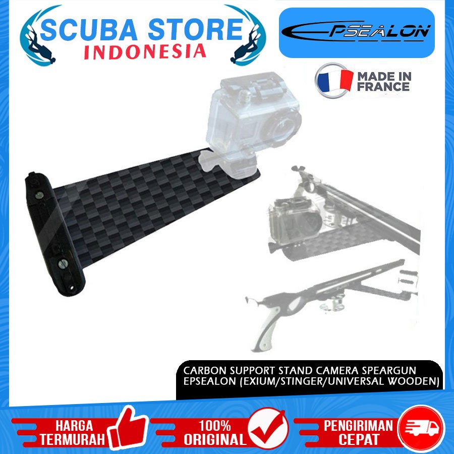 Carbon Support Stand Camera Speargun Epsealon Aksesoris Kamera Dudukan Kamera Tembak Ikan Selam Free