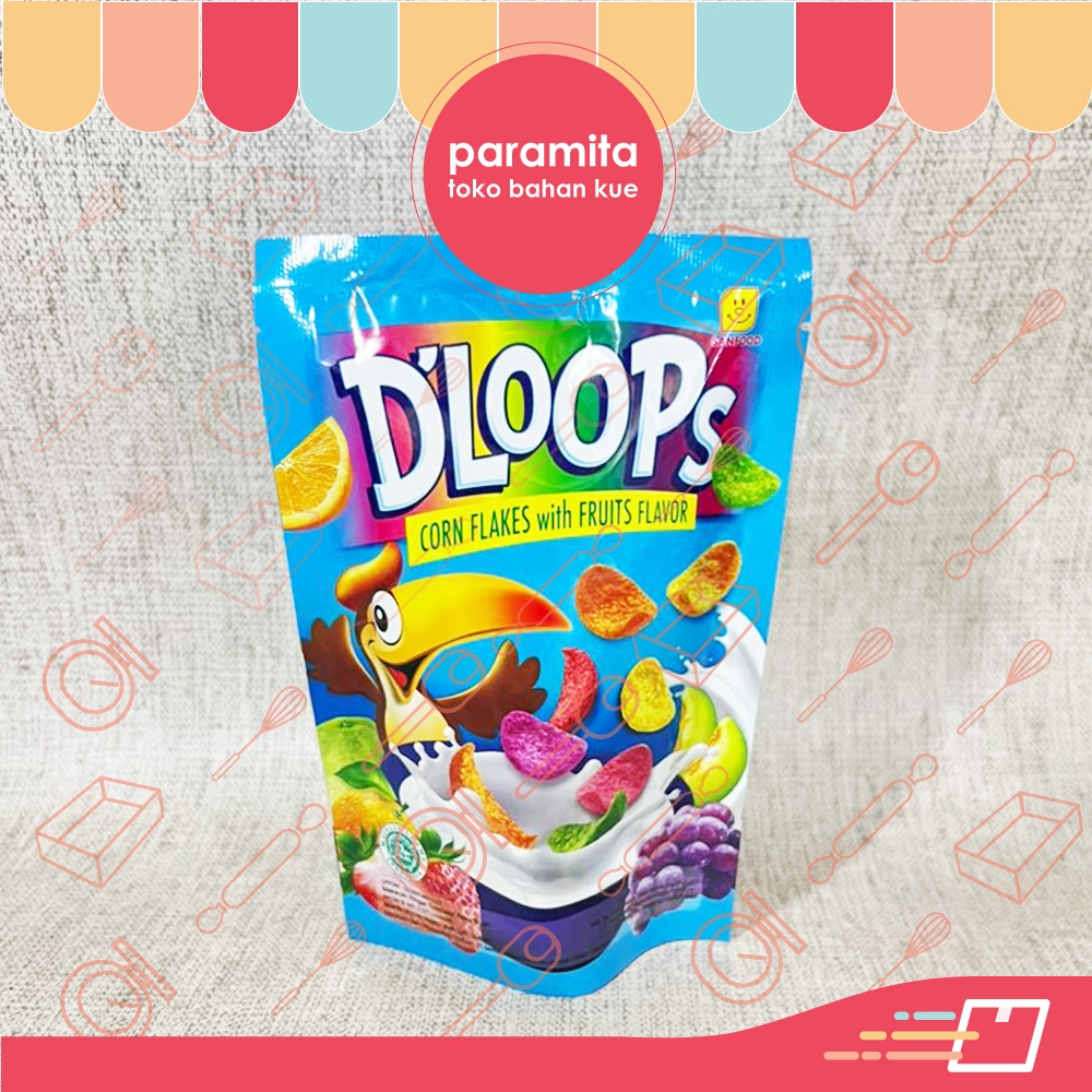 

D'loops Corn Flakes Fruit Flavor / Corn Puff Coklat 35 gr