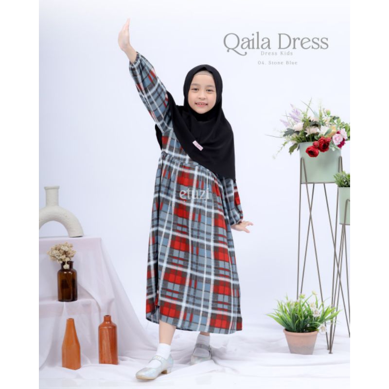 QAILA DRESS KIDS BY ETUZI (RAYON DRESS ORI ETUZI)