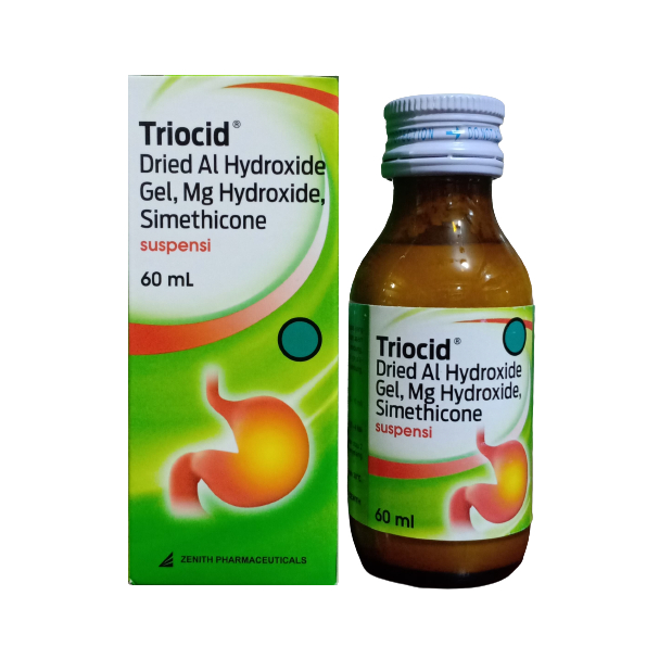 Triocid Sirup 60ml - Obat Maag / Obat Asam Lambung
