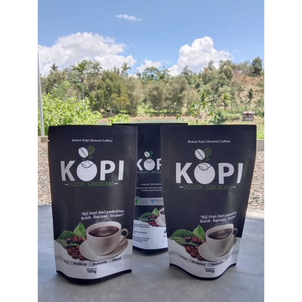 

Solok Sirukam Kopi Bubuk Arabika 100 gram Premium hasil hutan Sumatera Barat