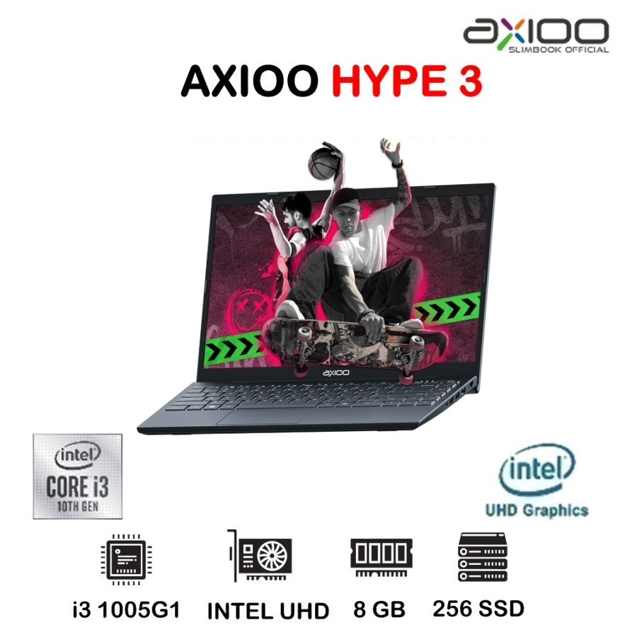 LAPTOP AXIOO MYBOOK HYPE 3  (CORE i3-1005G1 8GB 256GB SSD 14" FHD IPS)