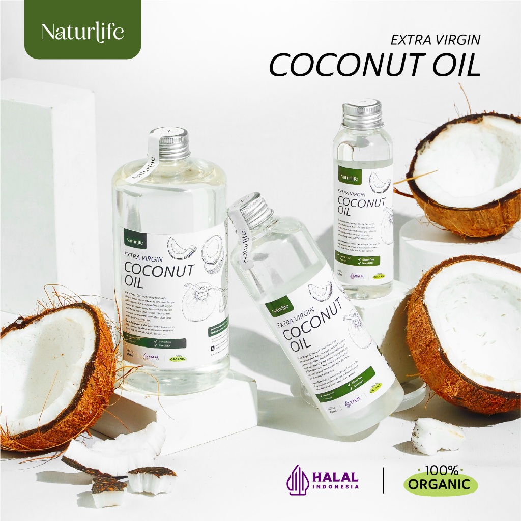 EXTRA VIRGIN COCONUT OIL 100 % ASLI MURNI ORGANIK PREMIUM QUALITY VCO / MINYAK KELAPA 100ML 250ML 50