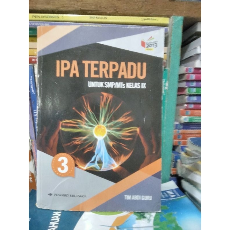 buku ipa terpadu kelas 9/IX/3 smp/mts Erlangga revisi