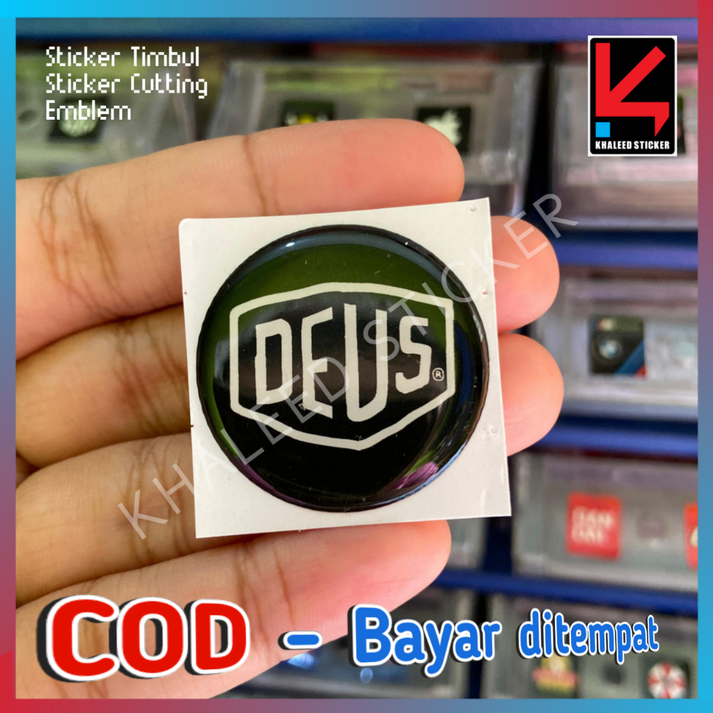 

STICKER TIMBUL LOGO DEUS D EMBLEM KALIPER REM STIKER UNTUK AKSESORIS MOTOR MOBIL HP LAPTOP DAN PC