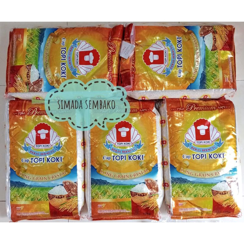 

beras topi koki long grain crystal 10kg