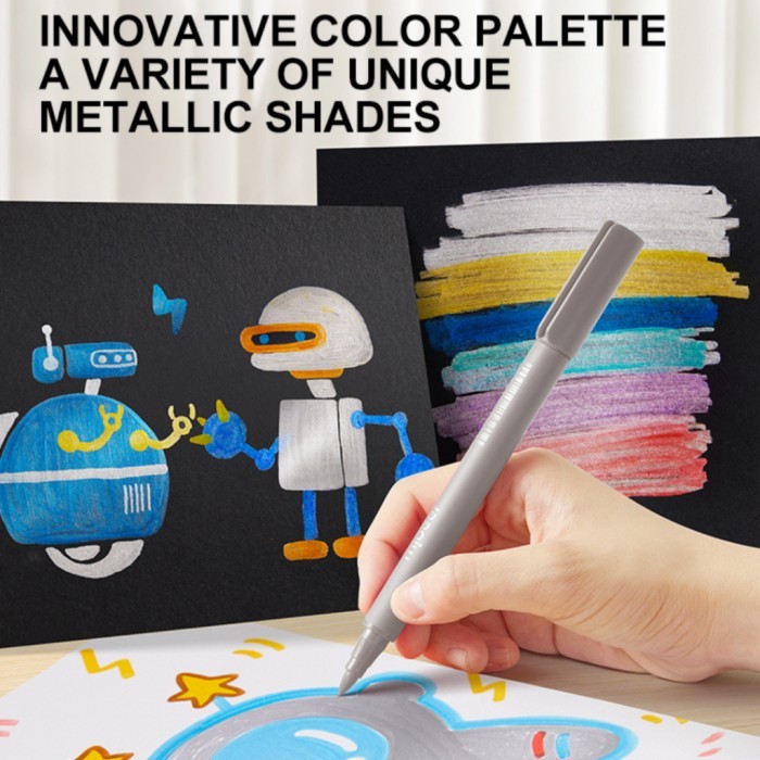 

D3W! Mideer Acrylic Marker Spidol Akrilik Lembut Ultra Soft Nib 24 36 60 pcs Spidol Mewarnai