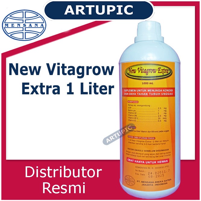 NEW VITAGROW EXTRA 1 liter ATP Vitamin Mineral Pertumbuhan Ayam Unggas
