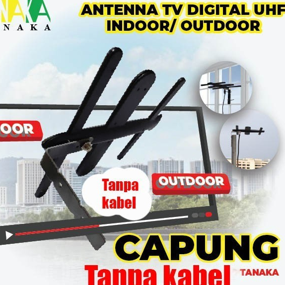 Antena Digital UHF Tanaka capung Indoor Outdoor