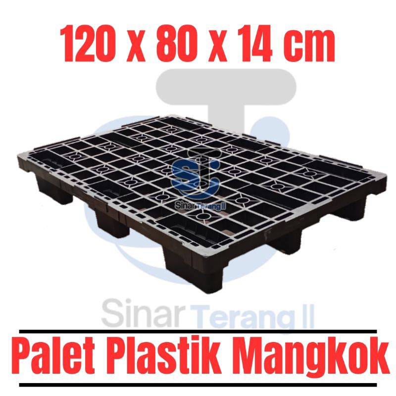 

[ KURIR TOKO ] Palet Plastik 120x80x14cm / Palet Plastik Mangkok / Pallet Plastik Tatakan Barang