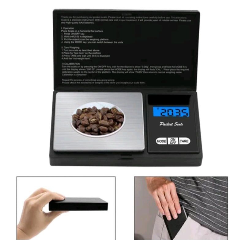 Timbangan emas Digital  500 gr 0.01gr Timbangan Perhiasan