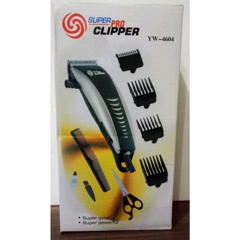 super pro clipper Yw-4604 barbershop alat cukur rambut 8in1
