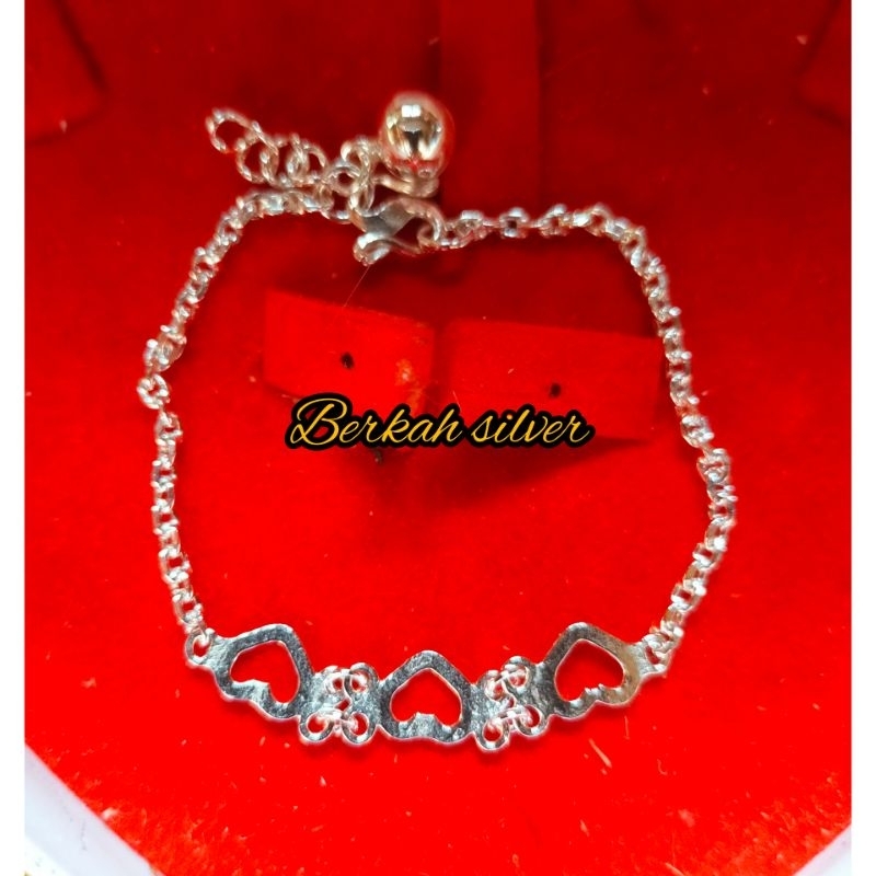 Gelang tangan perak murni anak 2,5g (kode 49)