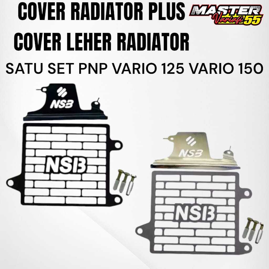 COVER RADIATOR SET COVER LEHER RADIATOR NSB PNP VARIO 125 VARIO 150 MV55