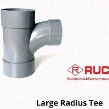 

Sambungan Pipa AW Large Radius Tee Y Way 90 Derajat 5 x 4 5" 4" Inch Inci