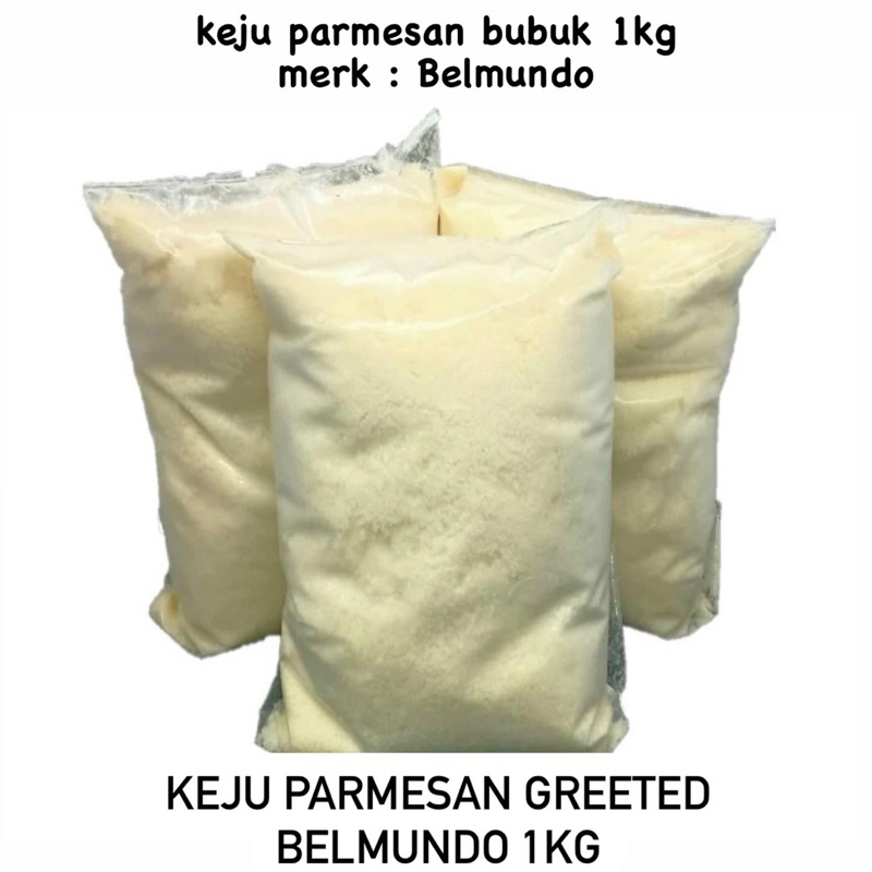 

Keju Parmesan greeted Keju bubuk Parmesan kemasan 1kg Belmundo