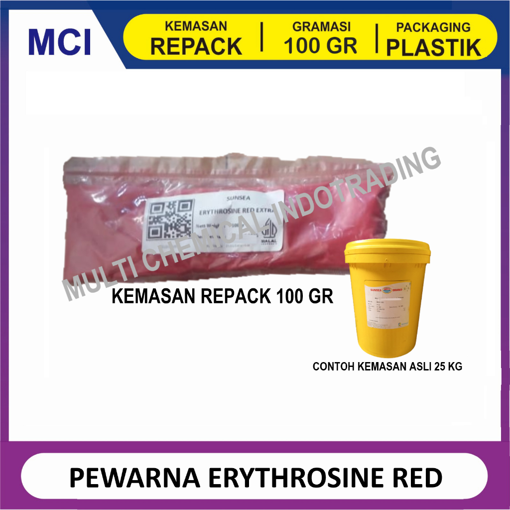 

PEWARNA MAKANAN PINK FOOD GRADE. ERYTHROSINE. 100 gr