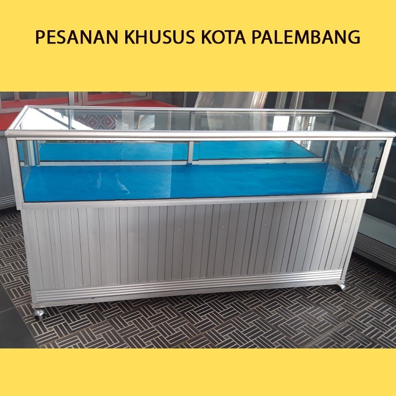 Lemari Konter Handphone dan Kartu Panjang 1,5m untuk Display Toko HP