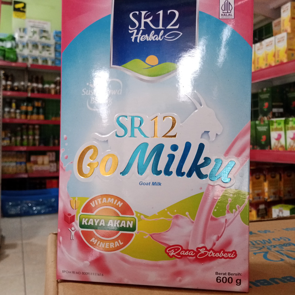 

SR12 Go Milku STRAWBERRY 600gr Susu Kambing Etawa GOMILKU SR 12 600gr Meningkatkan Kesehatan Tulang