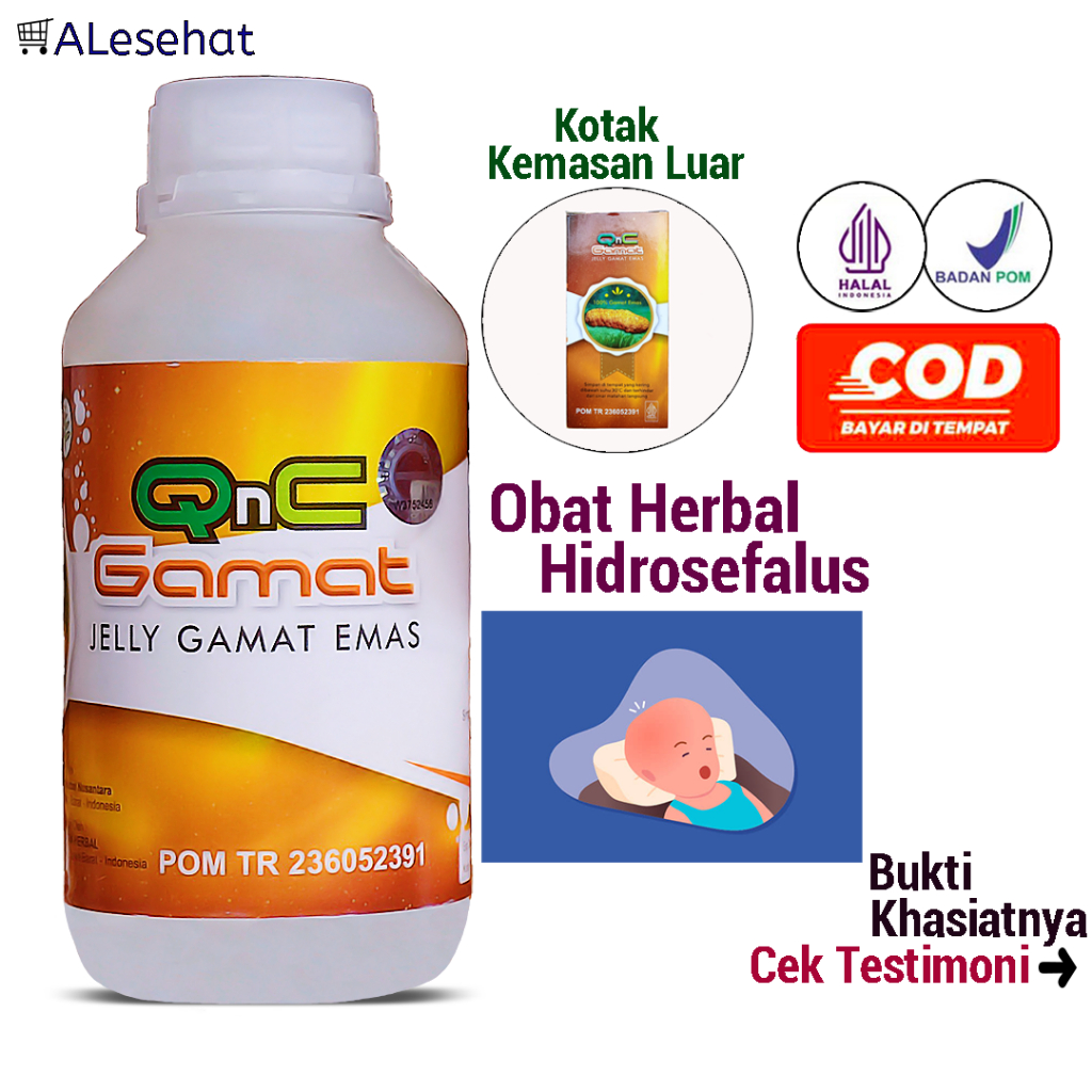 Obat Hidrosefalus Bayi dan Anak Herbal Qnc Jelly Gamat