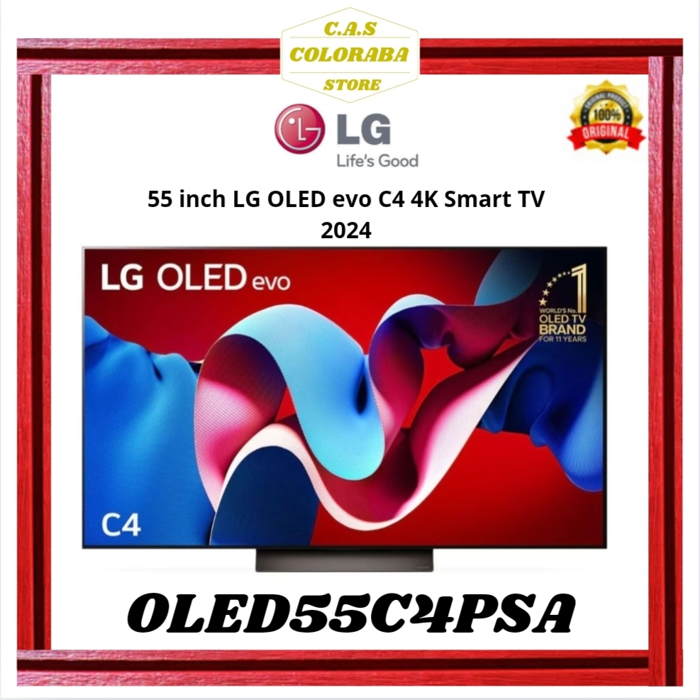 TV LG OLED55C4PSA OLED SMART TV 55 INCH LED 4K UHD OLED55C4 OLED55 55C4PSA SMART TV LG 55 INCH