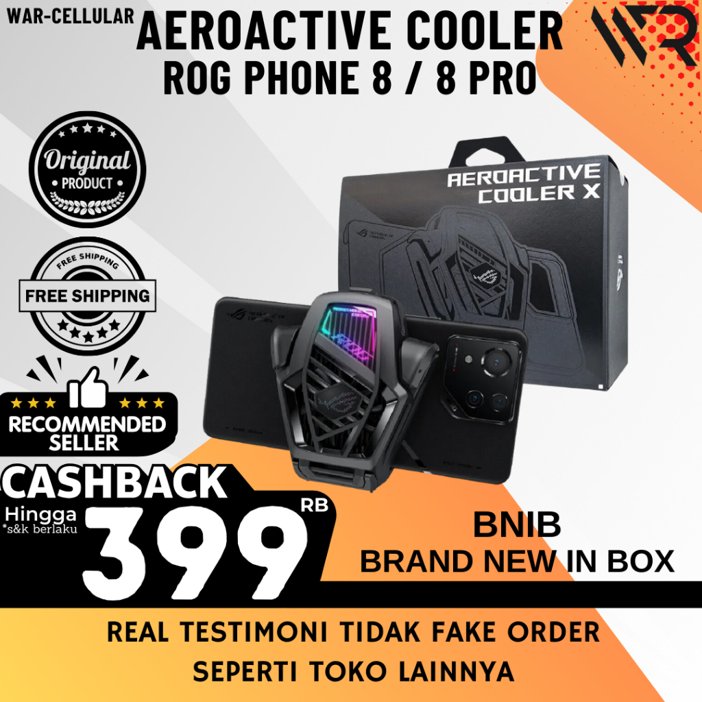 Aeroactive Cooler Rog Phone 6 5s 5 Pro Original Resmi Asus | Cooler Fan | Aerocooler