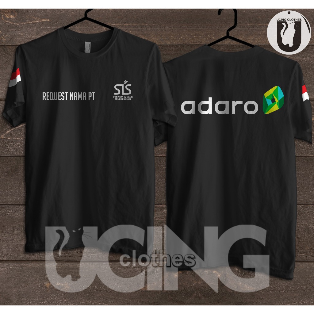 Kaos Baju Adaro Logo SIS Gratis Nama PT Kamu Kaos Distro