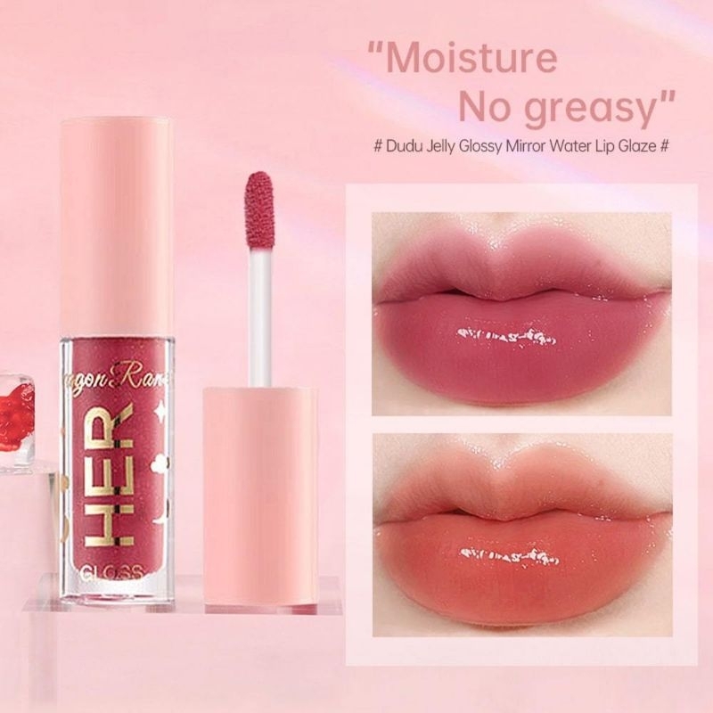 Her Dragon Lip Gloss Lip Cream Edition Pelembab Bibir Waterproof & Long Lasting Lip glow cindynal