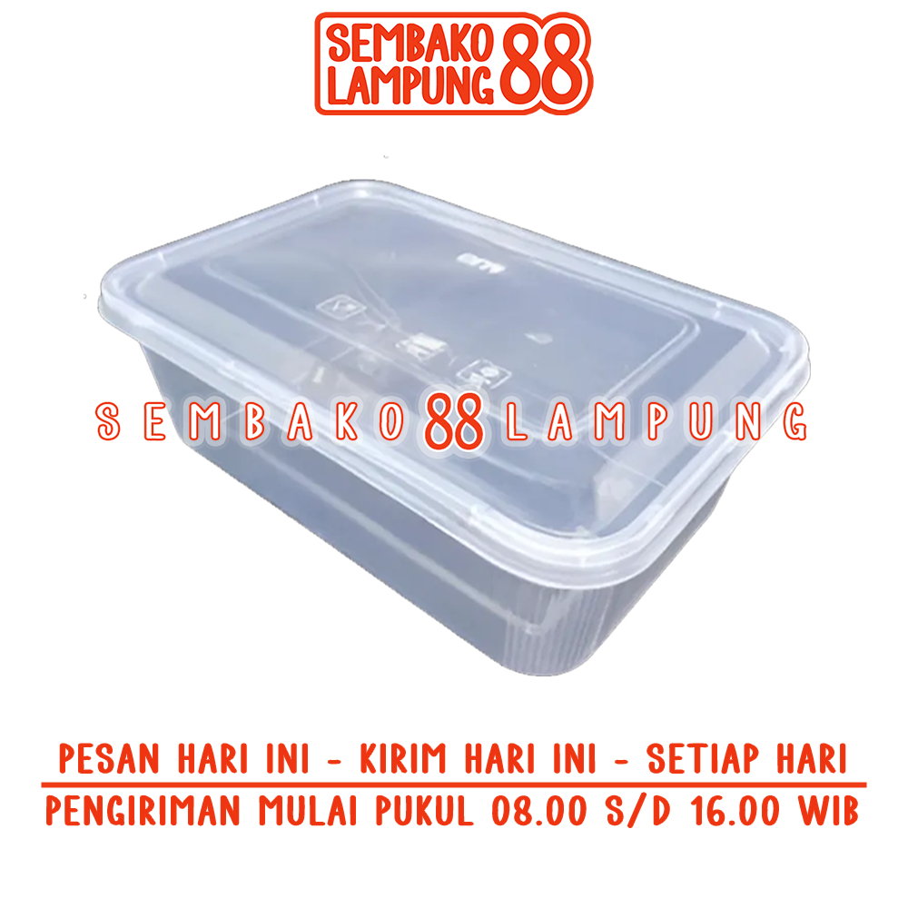 

Box Thinwall Kotak Makanan 1 Pack (25 Pcs) - Sembako Lampung 88