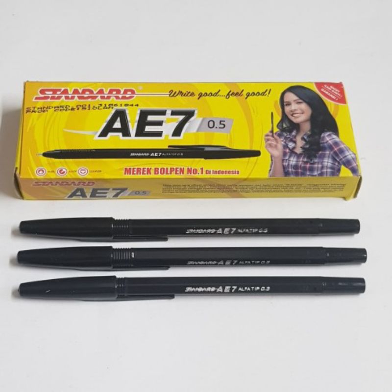 

pulpen standar ae7 hitam
