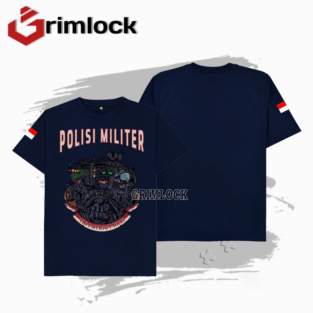 Kaos Tni AD / Polisi Militer / Pomad / Tangan Pendek / Tangan Panjang