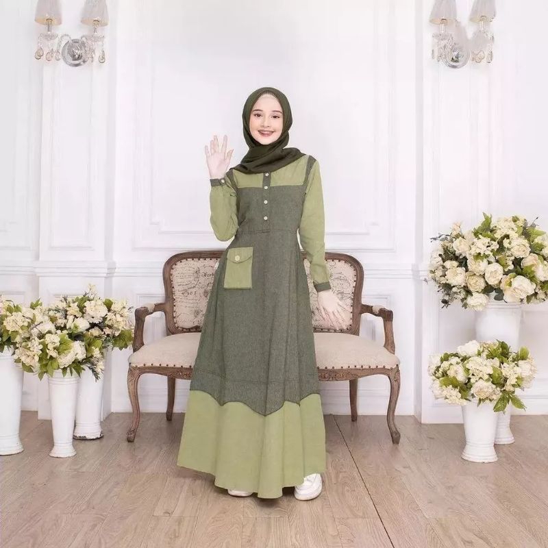 BEST SELLER BAJU GAMIS LYDIA DRESS KIDS GAMIS ANAK TERBARU BAHAN CRINKLE AIRFLOW SIZE M L USIA 8